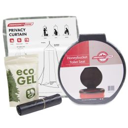 Honey Bucket Toilet Seat Sanitation Set with Privacy Shelter
