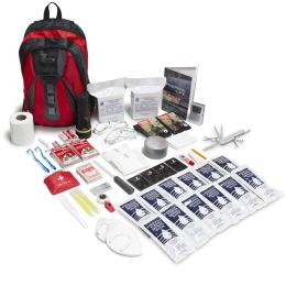 The Essentials Complete 72-Hour Kit - 2 Person: Red Backpack | No Masks