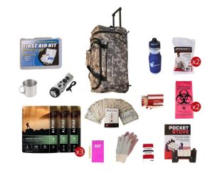 Food Storage Survival Kit (Food Storage Survival Kit: Camouflage  Large Wheel Bag)