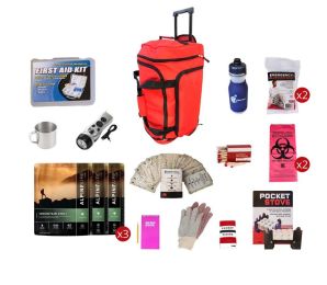 Food Storage Survival Kit (Food Storage Survival Kit: Red Large Wheel Bag)