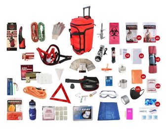 Family Road Kit (Family Road Kit: Family Road Kit in  a Red Large Wheel Bag)